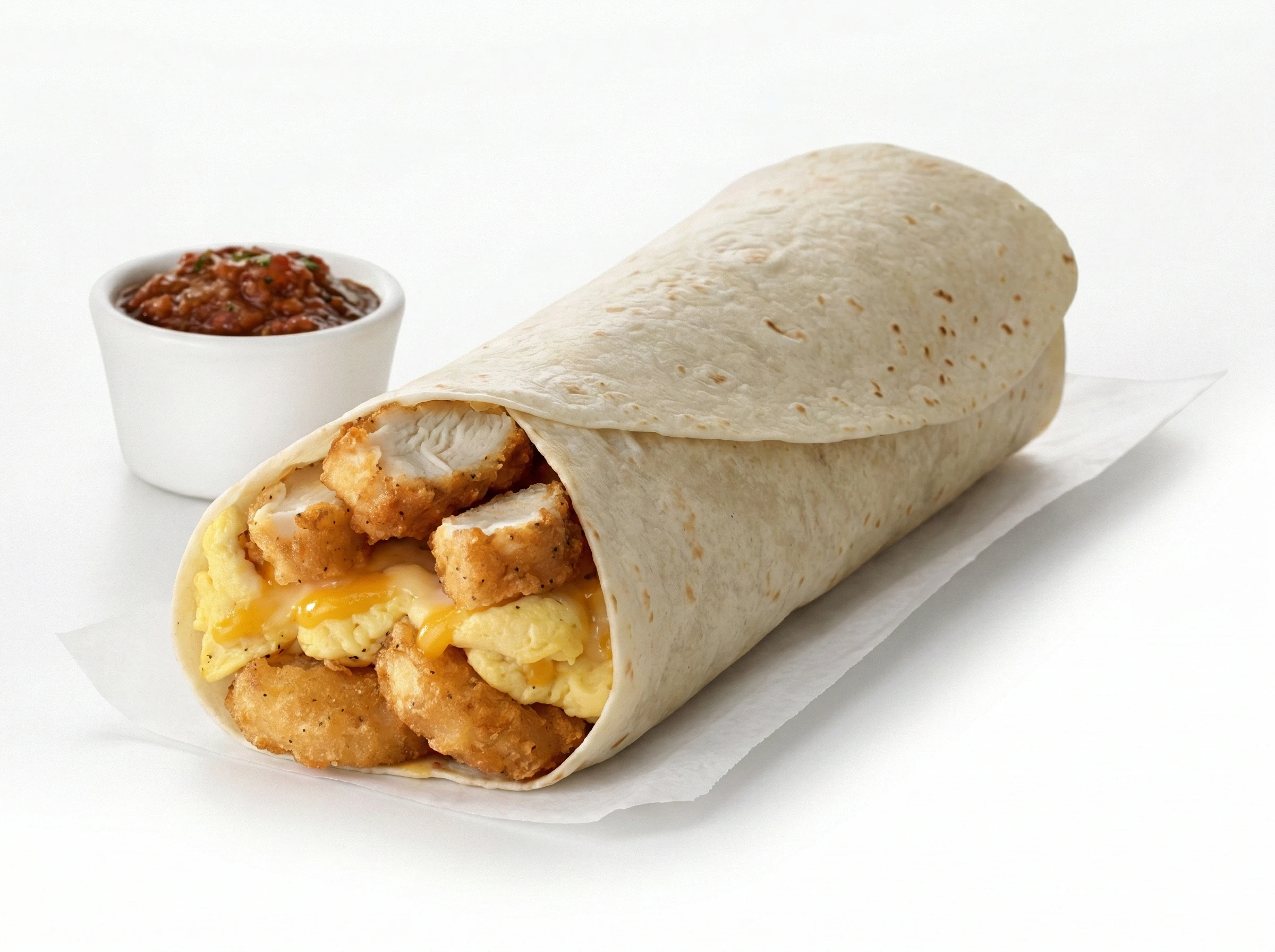 Hash Brown Scramble Burrito w/ Nuggets