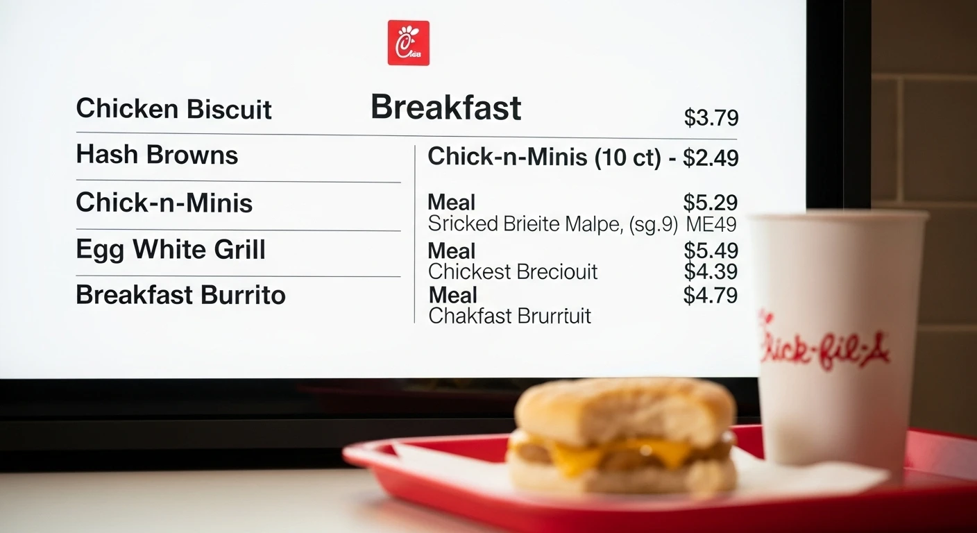 Chick-fil-A Breakfast Menu